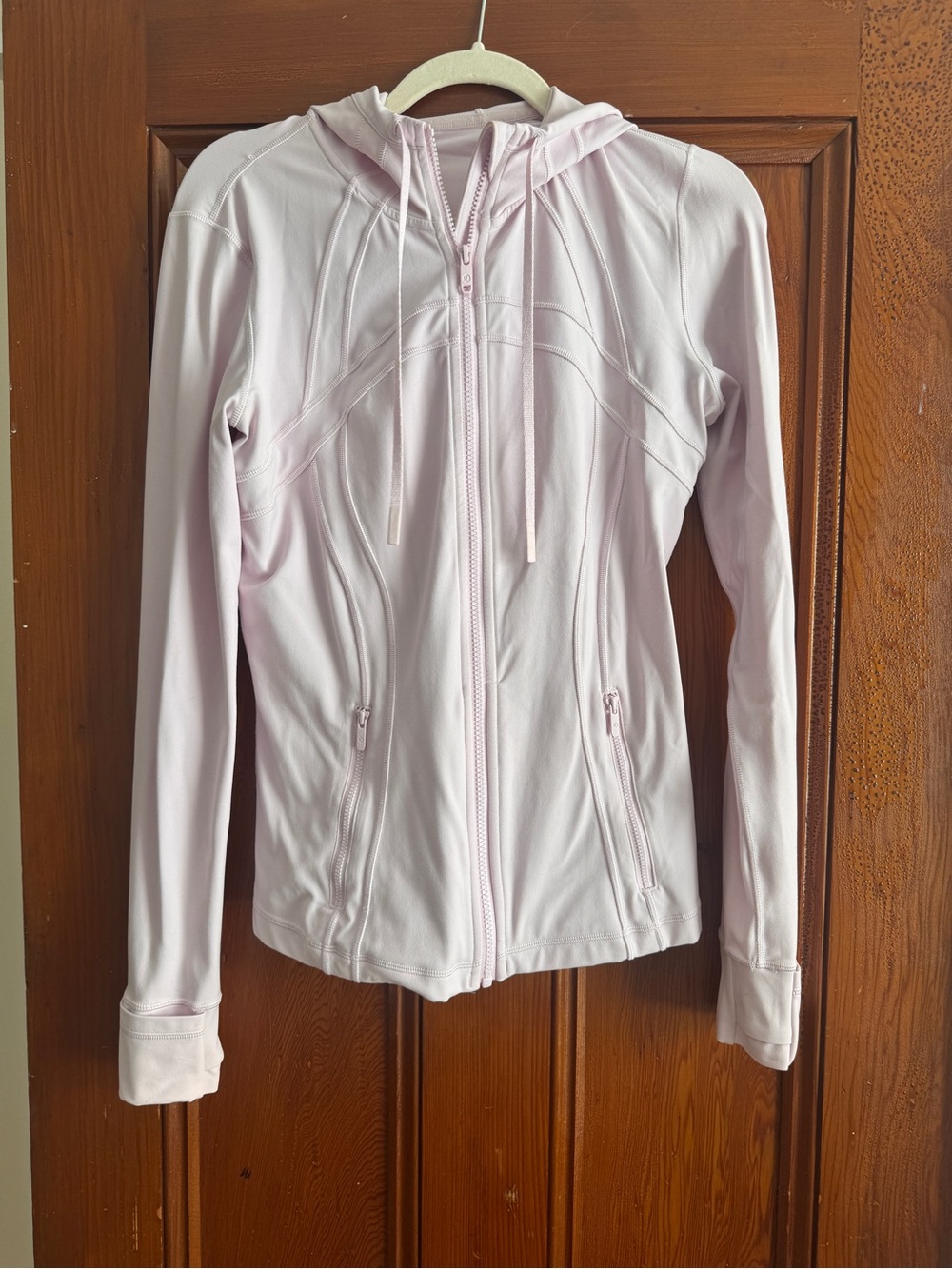 Lululemon athletica Pale Pink Hooded Define Zip Jacket size 10